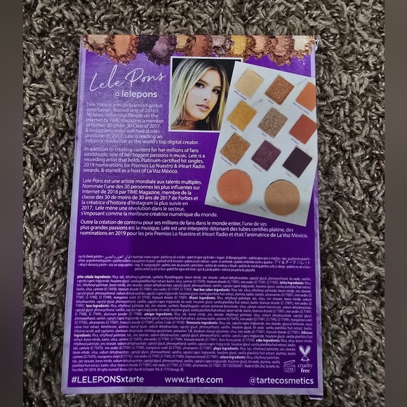 TARTE LeLe Pons X tarte Eye & Cheek Palette (Eyeshadow/Blush/Highlighter) NIB - Picture 6 of 6